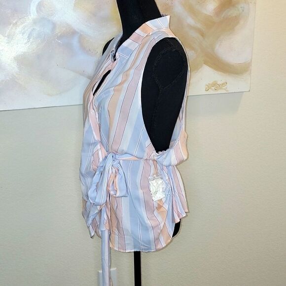 Free People Mckenzie Wrap Top in Ivory Combo Color (Size X-Small) - Picture 5 of 16